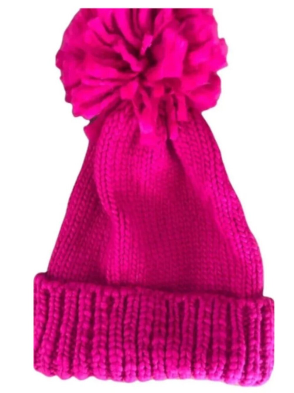 NWT Collection 18 Sport Knit Hat Beanie Pink Large Pom Pom Skiing Winter Ice Sk…